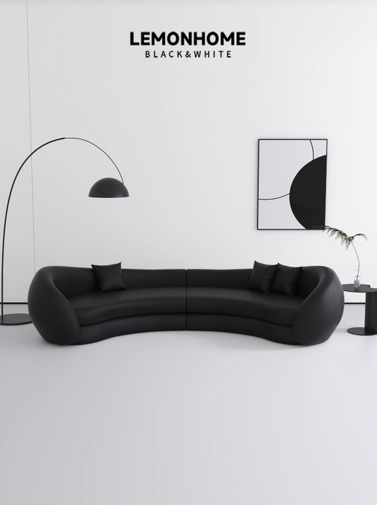 Canapé incurvé minimaliste