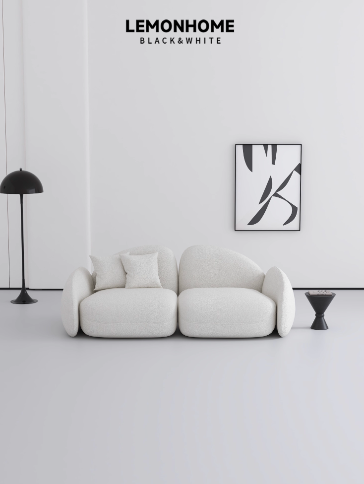 Canapé deux places en tissu