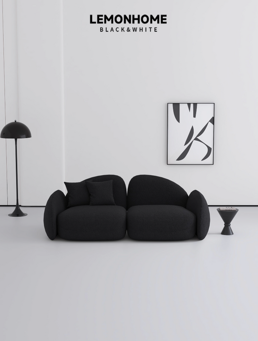 Canapé deux places en tissu