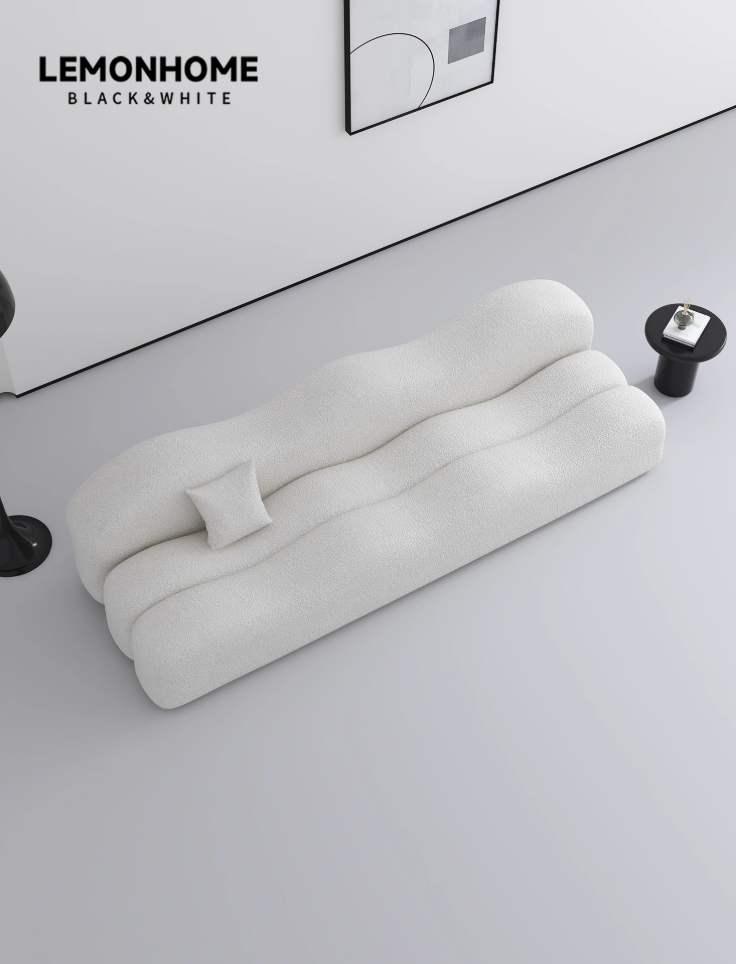 Canapé vertical incurvé