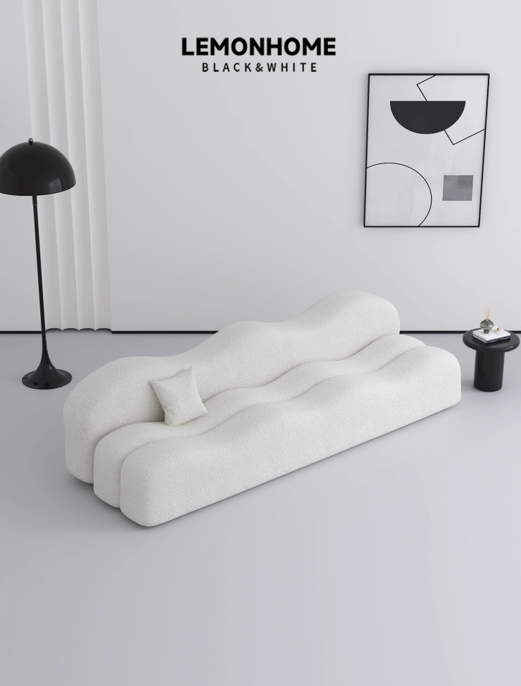 Canapé vertical incurvé