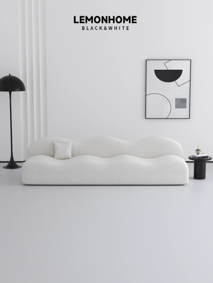 Canapé vertical incurvé